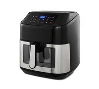 GEEPAS Vortex 9.2L Digital Air Fryer | Family-Sized 9-in-1 Convection Air Fryer with LED Touchscreen 60 Min Timer & Non-Stick Basket | Temp(50-200°C), Oil Free Toaster Oven | 2 Years Warranty, 1800W