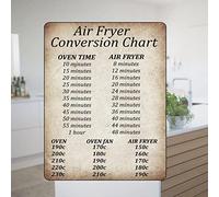 Air Fryer Accessories, Air Fryer Cooking Times Chart Sticker, Air Fryer Conversion Chart Cooking Time Temp Oven