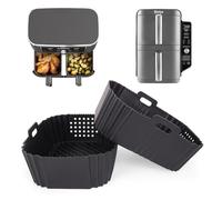 Air Fryer Accessories for Ninja Double Stack XL 9.5L Airfryer SL400EU, 2 Pack Air Fryer Reusable Heat Resistant Food Grade Silicone Mold for Ninja AF400EU GADITIEK