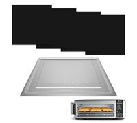 Air Fryer Accessories for Ninja Foodi SP101 Air Fryer Oven, 4pcs Black Liners and 1pack Replacement Crumb tray Pan for Ninja Digital Air Fry Countertop Oven