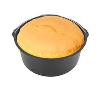 Air Fryer Baking Dish - Carbon Steel 250g | Baking Cake Barrel, Cooking Gadget | Non-Stick Heat-Resistant Pan for Air Fryer, Oven, and Home Egg Tarts Pizza Chiffon Pastries Foods Use