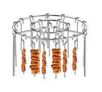 Air Fryer Barbecue Grill, Airfryer Meat Skewers, Stainless Steel Oven Rack 6.3x3.94in, Reusable Cooking Accessories for Home Cooks, Recipe Developers, Meal Prep, Fruit Veg Roasting