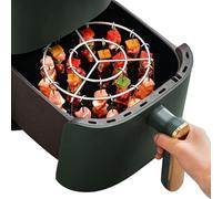 Air Fryer Barbecue Grill, Airfryer Meat Skewers, Stainless Steel Oven Rack 6.3x3.94in, Reusable Cooking Accessories for Home Cooks, Recipe Developers, Meal Prep, Fruit Veg Roasting