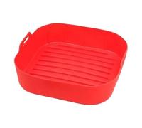 Air Fryer Basket Liner - Reusable Mats with Handle | Foldable Square Air Fryer Inserts | for Oven Microwave Pizza Dishes Vegetable Cake Fries Snack Kitchen Home Party Cooking