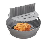 Air Fryer Basket Silicone Liners - 8.5" Reusable Non Stick Insert | Separated Non Stick Silicone Tray for Air Fryer, Kitchen Home Dorm Apartment