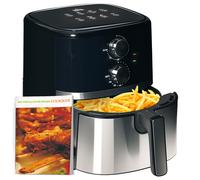 HOMCOM Air Fryer 4.5 L 1500 W Steel, PP (Polypropylene) Black