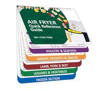 AIR FRYER Cheat Sheet Magnets, Air Fryer Cooking Times Chart Reference Guide, Ninja, Air Fryer Magnetic Cheat Sheet Set, Air Fryer Accessories for Frying and Cooking.