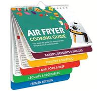 Air Fryer Cheat Sheet Magnets Cooking Guide Booklet - Air Fryer Cookbooks Magnetic Cheat Sheet Set Cooking Times Chart Instant Air Fryer Accessories Oven Cooking Pot Temp Guide Kitchen Conversion