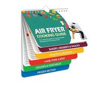 Air Fryer Cheat Sheet Magnets Cooking Guide Booklet - Air Fryer Cooking Guide - Magnetic Keto Food List Planning Tool Chart Weight Loss, Low Carb Ketogenic Meal Plan, Baking