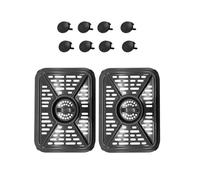 Air Fryer Crisper Plate for Ninja Foodi AF400 DZ401 9.5L Grill Tray | nonstick crisper plate.Includes 2grill racks+8 rubber bumpers. Dishwasher safe, For Ninja AF400UK DZ400UK dual zone air fryer