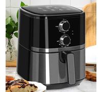 HOMCOM Air Fryer 4.5 L 1500 W Steel, PP (Polypropylene) Black