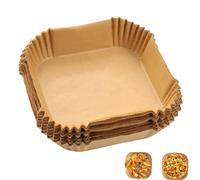 Air Fryer Disposable Paper Liner,150PCS Square Paper Liners, AirFryer Liners for Ninja, 7.8 inch Round Non-Stick Air Fryer Paper Liners for Cooking, Baking or Roasting