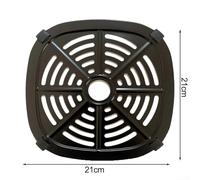 Air Fryer Divider Replacement Trays for Kitchen with Steaming Grilling Baking Functions Compatible with 17.517.5cm & 2121cm Air Fryers(21 * 21CM)