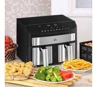 Air Fryer Dual Digital Twin Basket 8L Rapid Circulation Oven 2400W Sync Cooking
