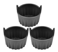 Air Fryer Egg Mould,3 Pcs Ramekins Muffin Cases for Air Fryer,Silicone Air Fryer Egg Poacher