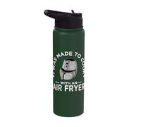 Air Fryer Enthusiast Chef Food Lover Kitchen Master Cook Stainless Steel Insulated Water Bottle