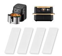 Air Fryer Filter Compatible for with Instant Vortex, 10.4l Large Air Fryer Accessories Reusable Filters for Odor Erase and Absorbing Grease (4PCS,White)