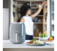 Air Fryer Grey 2L Low Fat Healthy Oven Cooker Oil Free Chip Fry 1400W Kitchen