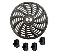 Air Fryer Grill Crisper Plate Pan, Air Fryer Grill Pan Replacement Parts For Gourmia GAF698/GAF686-23.8X23cm 6QT+4 Square Corner Protectors