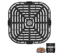 Air Fryer Grill Pan for Instant Vortex Plus 6QT Instant Pot Vortex Plus 6QT Clear Cook Air Fryer, Original Air Fryer Accessories Replacement Tray Plate Crisper Plate Rack Parts,Dishwasher Safe