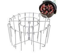Air Fryer Grill | Stainless Steel Meat Grill - Vertical Skewers for Chicken Bacon Kitchen for BBQ Enthusiasts