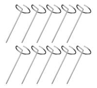 Air Fryer Kabob Skewers, Air Fryer Chicken Skewers, Pack of 10 Vertical Reusable Barbecue Skewers, Robust Skewers, Reusable Metal Meat Skewers, Household Air Fryer Skewers for F
