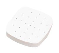 Air Fryer Liners, 100PCS 24cm Air Fryer Parchment Paper Liner, Perforated Parchment Paper Non-Stick Greaseproof Paper Square Parchment Liner for Baking Oven (White Perforated)