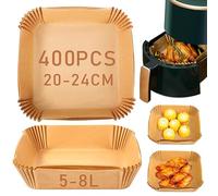 Air Fryer Liners 120Pcs Air Fryer Accessories Disposable Airfryer Liners Square Parchment Paper Greaseproof Non-Stick for Air Fryer, 7.9 Inch (200 PCS - 20CM / Round)