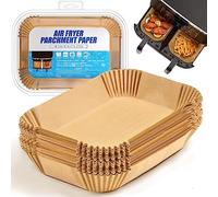 Air Fryer Liners Disposable for Ninja Airfryer: 125pcs 8.7x5.5" Rectangle Parchment Paper for Air Fryer Dual Basket Ninja DZ201 DZ401 Foodi 8Qt and Above Air Fryer liner Accessories