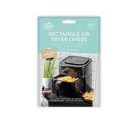Air Fryer Liners - Disposable Non-Stick Parchment Paper - for Most Fryers (20.5 x 14 cm Rectangle - 80 Pack)