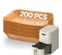 Air Fryer Liners for Bella, Rectangle Air Fryer Liners, Airfryer Liners for Ninja, Air Fryer Accessories 4qt, 2000PCs Air Fryer Paper Liners for bella 4Qt Slim Air Fryer