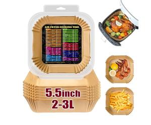 Air Fryer Liners for Midea Compact 2L Air Fryer, Mini Airfryer Liners 5.5 Inch for Chefman 2L, COSORI and Daewoo 2L Air Fryer, Disposable Air Fryer Parchment Paper Liners 100PCS