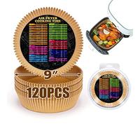 Air Fryer Liners for Ninja 3.8L AF100UK, 9 Inch Air Fryer Parchment Paper Liners Round, Oil-Proof, Water-Proof, Food Grade Baking Paper for Air Fryer Roasting Microwave Oven