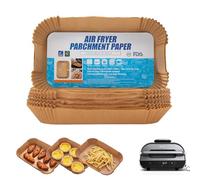 Air Fryer Liners For Ninja Foodi Smart Xl Air Fryer,120Pcs Air Fryer Disposable Paper Liner, Parchment Liners For Ninja FG551 6-in-1 Indoor Grill,Rectangular