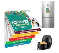 Air Fryer Magnetic Cheat Sheet Cookbook Air Fryer Cooking Times Chart Oven Cooking Pot Temp Guide Conversion Chart Cooking Measurements for Food Air Fryer Accessories Recipes Reference Guide