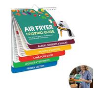 Air Fryer Magnetic Cheat Sheet,Oven Cooking Guide for Cooking and Frying Booklet Celsius Centigrade Fahrenheit Cook Times Chart Books Instant Air Fryer Accessories Pot Temp Guide Kitchen