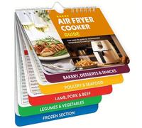 Air Fryer Magnetic Cheat Sheet Set - Air Fryer Cookbook Magnetic Cheat Sheet Set Cooking Times Chart - Books Instant Air Fryer Accessories Oven Cooking Pot Temp Guide (Air Fryer Cooker Guide - 1 Pack)