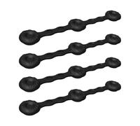 Air Fryer Magnetic Holder, 4 Pack Silicone Inserts with Magnetic Bracket, Magnetic Buckle, for Home Cooking, Meal Preparation, Family Dinner, Restaurant, Camping, College Dorm, Staff Room,