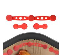 Air Fryer Magnets For Parchment Paper, Set Of 3 Silicone Air Fryer Basket Liners Buckle, Airfryer Paper Liners Holder, Roaster Accessories To Prevent Papers From Covering Food