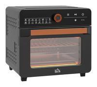 HOMCOM Air Fryer Oven 20L Countertop Mini Oven with 17 Presets 1400W Black