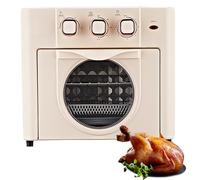 Air Fryer Oven 18L - Multi-Function Toaster Oven with Temperature Control Timer & 360° Hot Air Circulation, Easy-to-Use Mechanical Knobs for Healthy Cooking