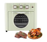 Air Fryer Oven Large-capacity 18L Electric Multi-function Oven with Three-knob Time and Temperature Control 1200W Hot Air Circulation 60-minute Timer 360° Even Heat Coverage