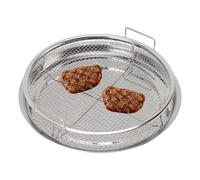 Air Fryer Pans for Oven, Stainless Steel Round Non Stick Oven Air Fryer Basket and Tray Microwave Bacon Tray for Any Kitchen