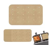 Air Fryer Paper Liners,100PCS Non-Stick Perforated Baking Liners Disposable,Oil Absorbing Non-Stick Parchment Paper Perforated Parchment Paper Sheets,Compatible with Ninja AF400UK AF300UK