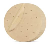 Air Fryer Paper Liners Disposable - 7.9in/20cm 100Pcs Air Fryer Parchment Paper Liners Round, Unbleached Perforated Parchment Paper Sheets for Air Fryer Accessories