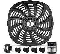 Air Fryer Pot, 6.3'' Round Reusable Air Fryer Silicone Liner Bowl Basket Cover Heat Resistant Easy Cleaning for 3 to 6 QT Power XL Cosori Ninja Chefman Ultrean Air Fryer Oven Accessories