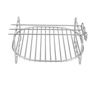 Air Fryer Rack Grill - Double Layer Stainless Steel Standard, Baking Roasting Plate, Cooking Accessory | Oven Crisper Holder BBQ Grill Kitchenware Appliance Insert Support Compact Design