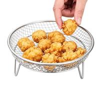Air Fryer Rack Stackable Stainless Steel - Grill Basket | |Multi-Tier Dehydrator Stand & Kitchen Cooking Tool - Accessory - Air Fryer Rack Stackable Stainless Steel Grill Basket - Rac