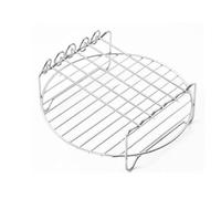 Air Fryer Rack, Three-Layer Stacking Design, Layered Hot Air Fryer Accessories Compatible, Air Fryer Rack, Cooking Grate for Zone Air Fryer