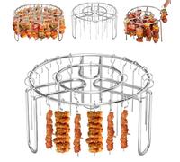 Air Fryer Rack Vertical Oven Skewer Holder | Heat-Resistant Non-Stick Rust-Proof Reusable Vertical Skewer For Vegetable Meat Fish Shrimp Corn Sausage Restaurant
